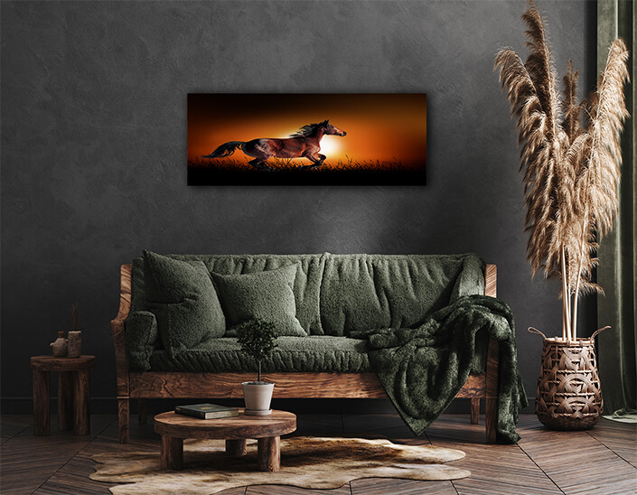 WEB004 0013 ML 0019 22639468 horse on the background of sunset AOAY5551