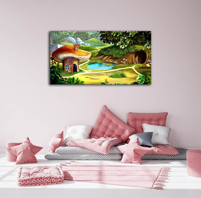 WEB004 0015 ML 0005 48806064 fairy tale forest gnome house AOAY5990