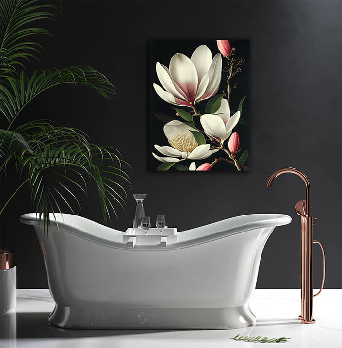 WEB004 0015 ML 0019 49132766 artistic illustration of the white magnolia flower AOAY8221
