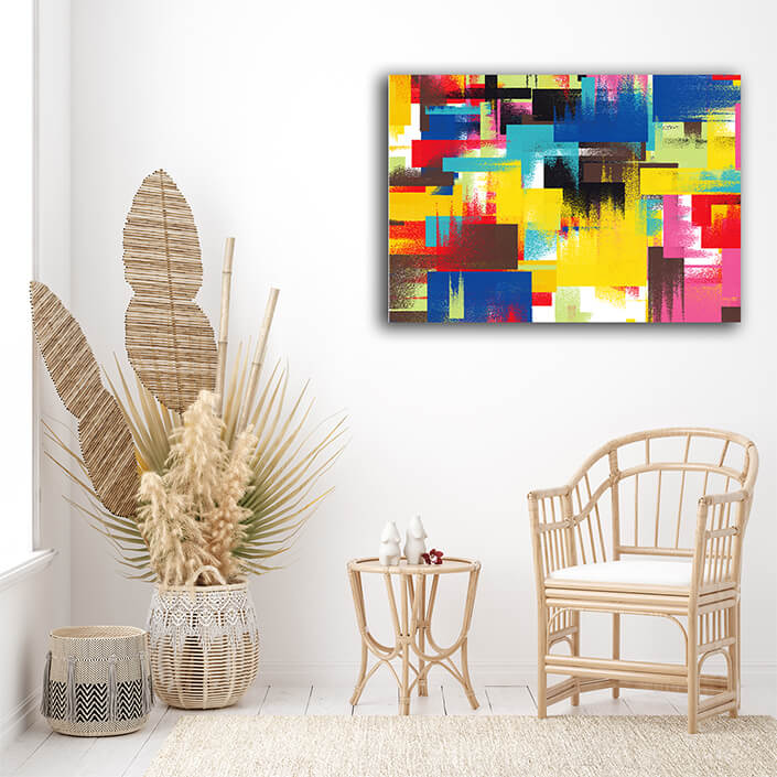 WEB004 0017 MS 0010 Multi Coloured Abstract Painting AOAY5456