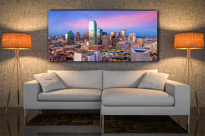 WEB004 0018 MOCKUP 0008 34242694 dallas texas cityscape with blue sky at sunset AOAY7722