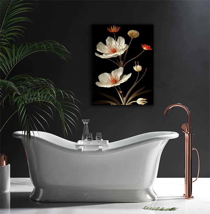 WEB004 0023 ML 0011 49132826 desert apache plume flower illustration on black AOAY8230