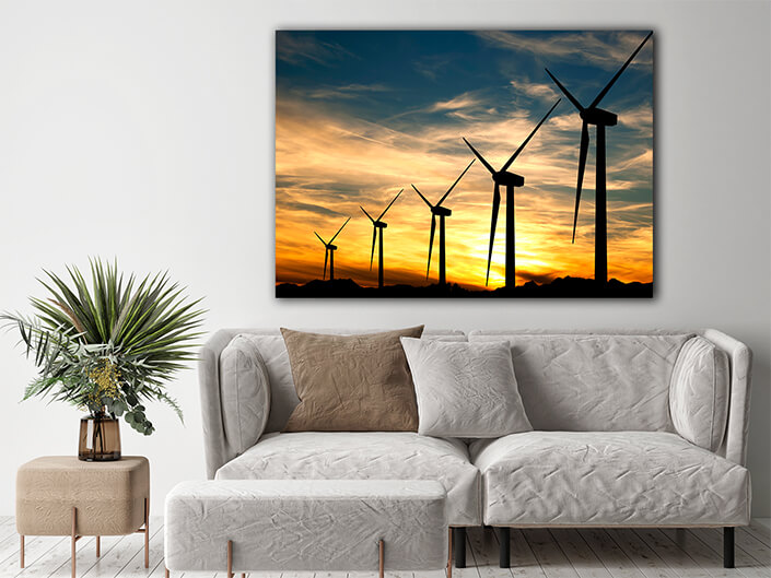 WEB004 0024 ML 0037 10451382 wind turbines in a sunset AOAY5231