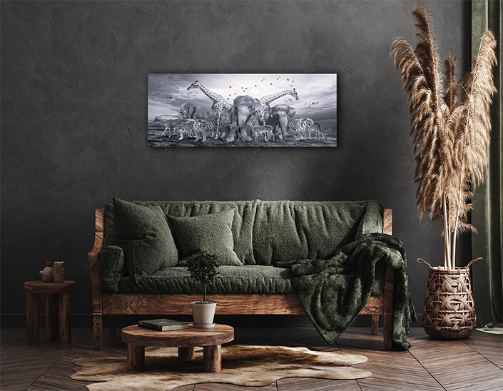 WEB004 0026 ML 0005 28347928 group of african safari animals wildlife conservation concept AOAY5629