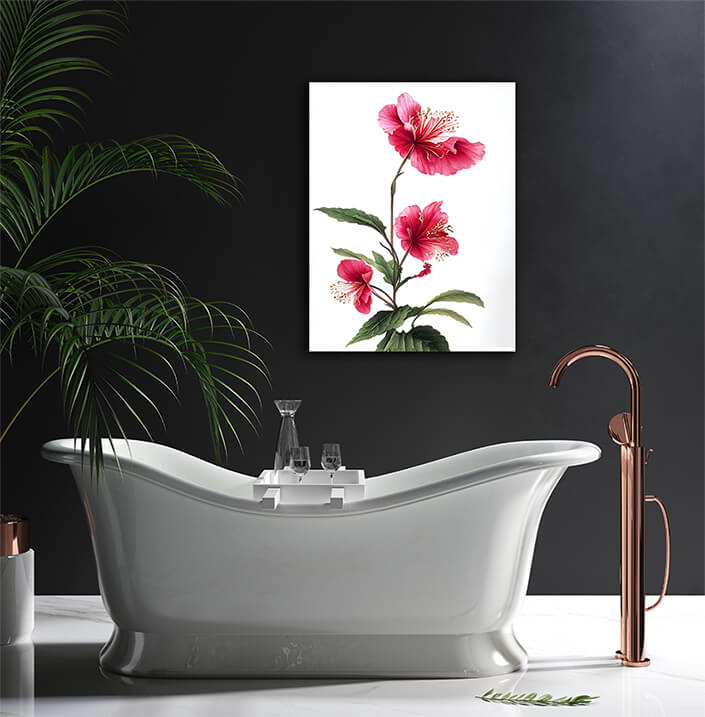 WEB004 0027 ML 0007 49139038 artistic illustration of the red hibiscus flower AOAY8234