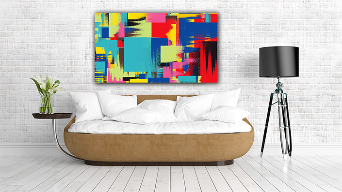 WEB004 0028 MP 0005 Multi Coloured Abstract Painting 04 AOAY5454