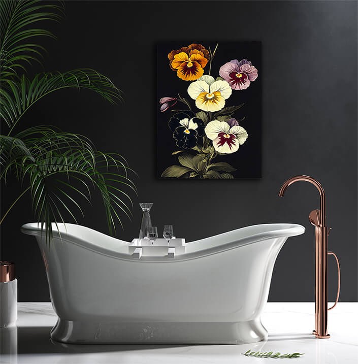 WEB004 0029 ML 0005 49139524 artistic illustration of the colorful pansy flower AOAY8236