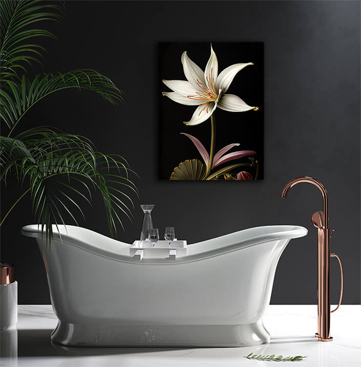 WEB004 0031 ML 0003 49146854 the white petals of the desert lily an illustration AOAY8238
