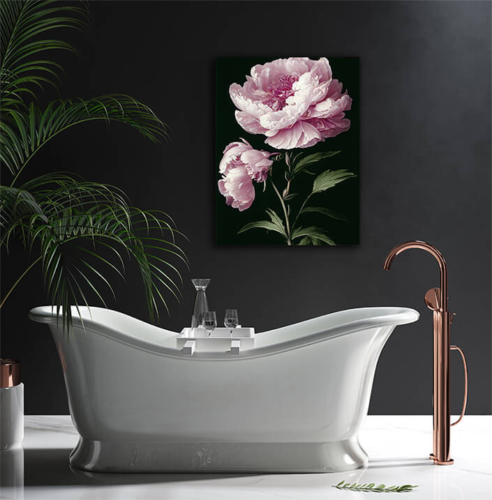 WEB004 0036 ML 0056 49132426 artistic illustration of the pink peony flower AOAY8183