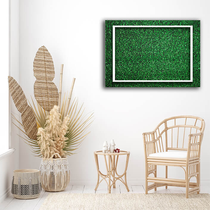 WEB004 0060 MS 0029 39656990 rectangle square white frame edge on green grass AOAY6154