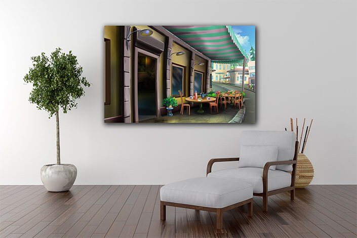 WEB005 0003 ML 0017 48362950 street cafe illustration AOAY5969
