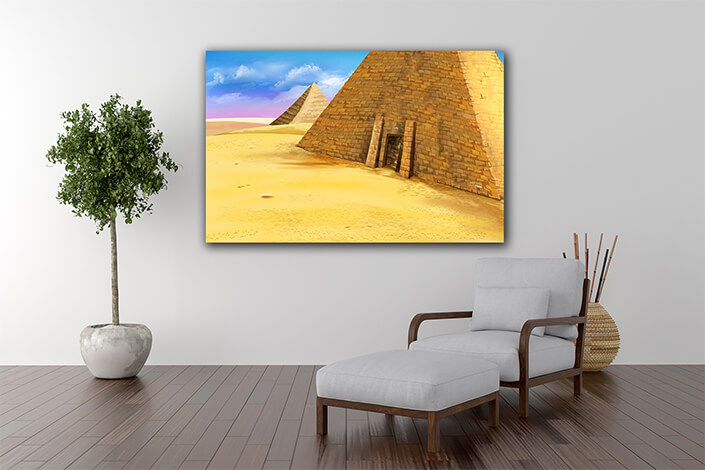 WEB005 0004 ML 0016 48362958 egyptian pyramids of giza illustration AOAY5971