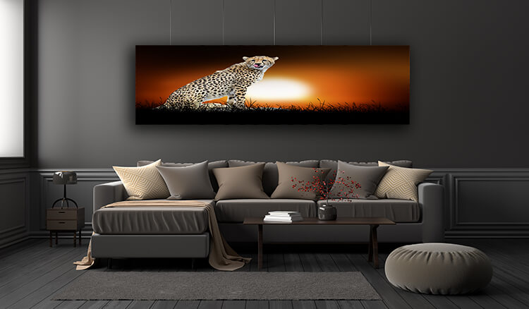 WEB005 0010 ML 0022 22639452 cheetah on the background of sunset AOAY5548