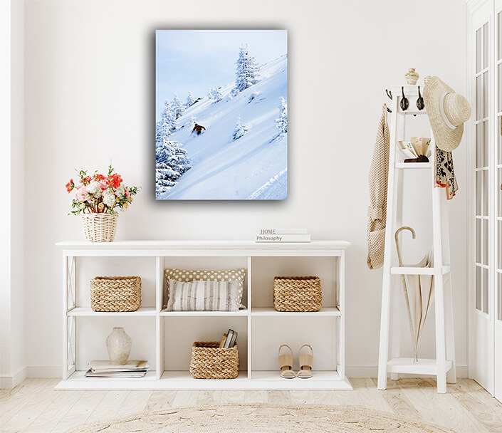 WEB005 0010 MP 0018 24932878 My Downhill skiing Man deep in backcountry AOAY6416