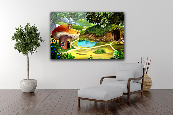 WEB005 0015 ML 0005 48806064 fairy tale forest gnome house AOAY5990