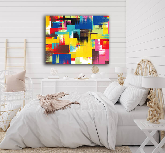 WEB005 0017 MS 0010 Multi Coloured Abstract Painting AOAY5456