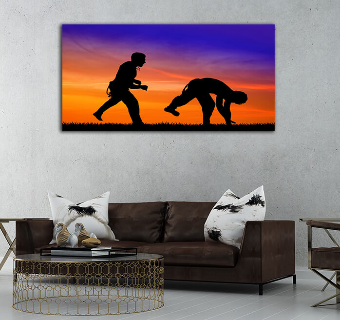 WEB005 0019 ML 0059 29888650 capoeira discipline at sunset AOAY4931