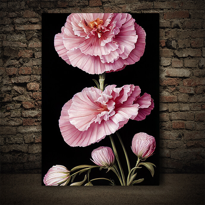 WEB005 0019 ML 0016 49132776 artistic illustration of the pink carnation flower AOAY8225