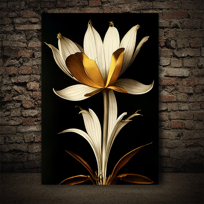 WEB005 0021 ML 0014 49132792 golden suncup flower artistic illustration AOAY8227