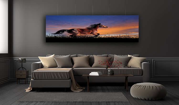 WEB005 0024 ML 0008 22639492 The horse on the background of sunset sky AOAY5560