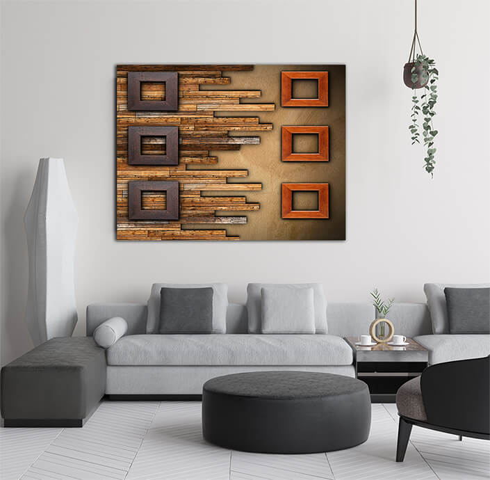 WEB005 0024 MP 0017 12429014 frames on wooden finished wall AOAY6494