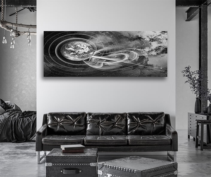 WEB005 0024 MP 0009 46841222 abstract representation of the planet and galaxy of the universe AOAY7117