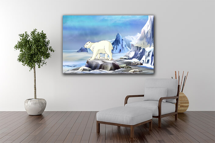 WEB005 0025 ML 0030 47491610 polar bear on the arctic ocean AOAY5942