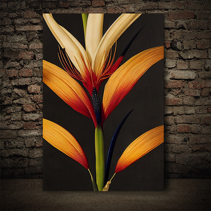 WEB005_0025_ML__0010_49132846_artistic illustration of the colorful bird of paradise flower AOAY8231