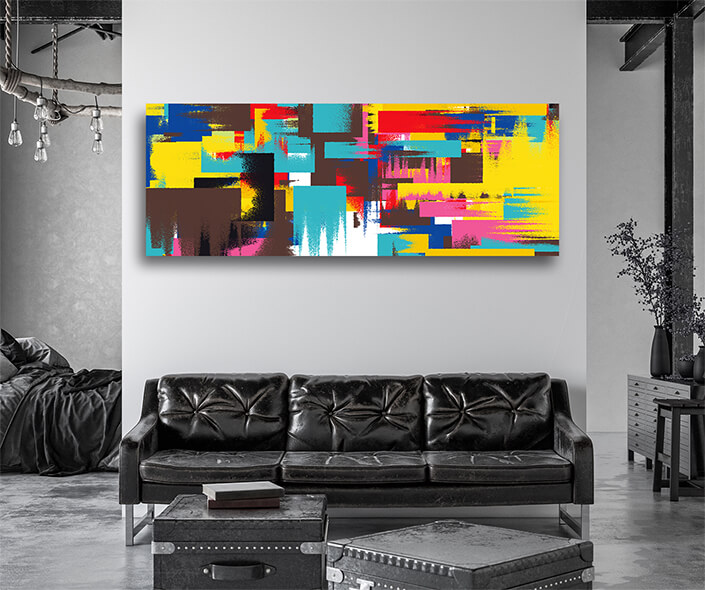 WEB005 0027 MP 0006 Multi Coloured Abstract Painting 03 AOAY5453