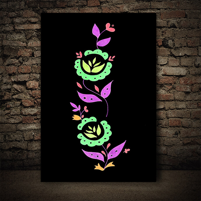 WEB005 0034 ML 0001 32701114 doodle flowers and leaves floral motif AOAY8313