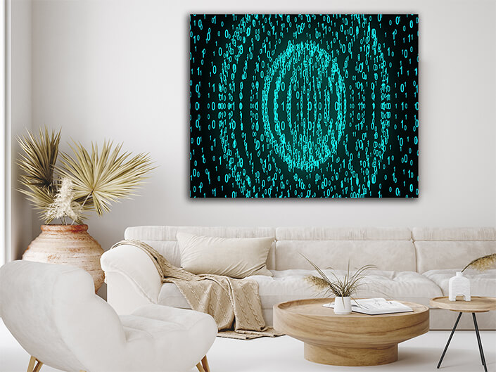 WEB005 0063 MP 0012 31628166 big and small binary number spheres computer generated 3d AOAY5060