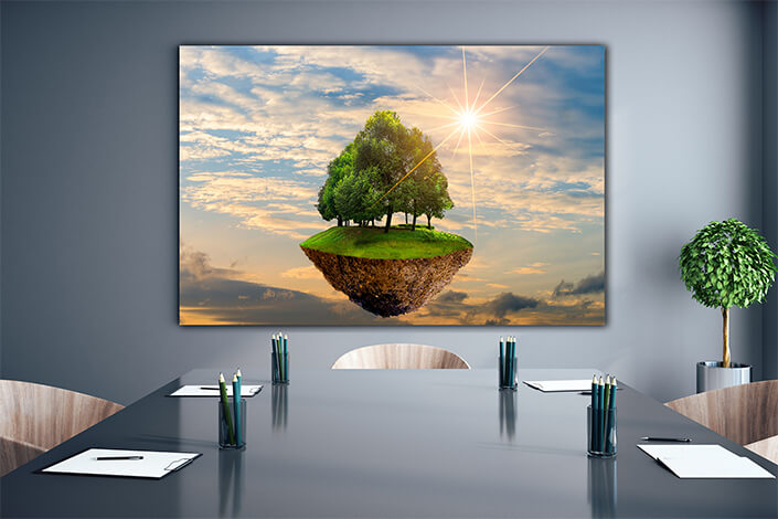 WEB006 0002 ML 0012 MP 0025 27908820 Floating islands with trees Environment Day World Conservation AOAY5614