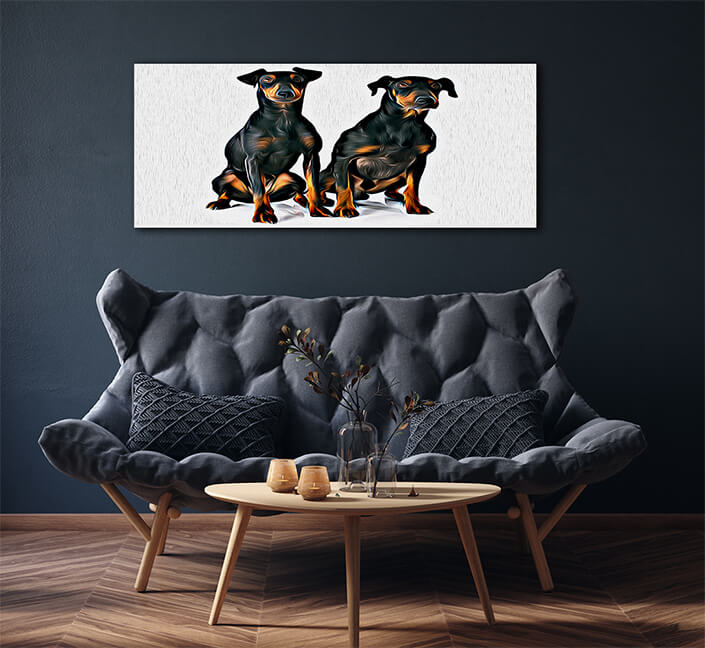 WEB006 0016 ML 0023 13275896 TWO manchester terriers dogs AOAY8116