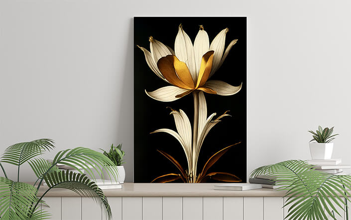 WEB006 0018 ML 0014 49132792 golden suncup flower artistic illustration AOAY8227