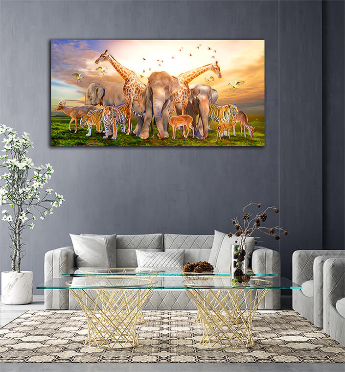 WEB006 0028 ML 0003 28347928 large group of african safari animals wildlife conservation concept (1) AOAY4635