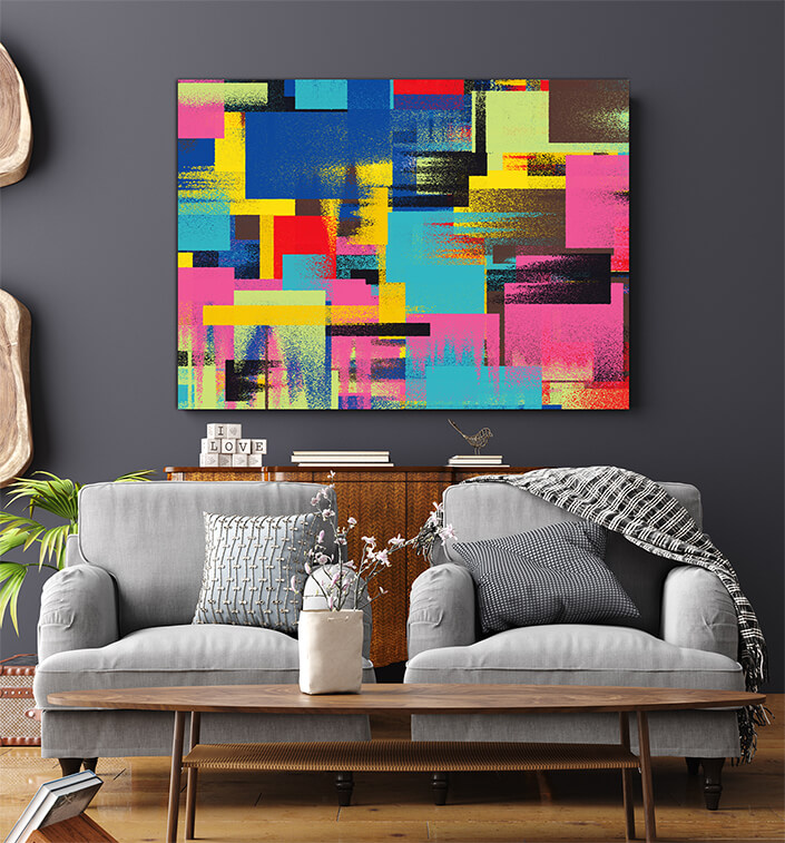 WEB006 0028 MS 0011 Multi Coloured Abstract Painting 02 AOAY5452