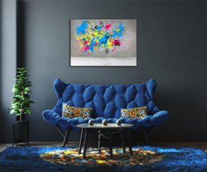 WEB007 0000 ML 0005 MP 0032 10416688 The colorful splashes on grey wall with graphics AOAY5607 300x249