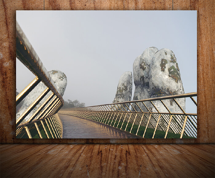 WEB007 0002 ML 0024 31227928 golden hand bridge in vietnam AOAY6475