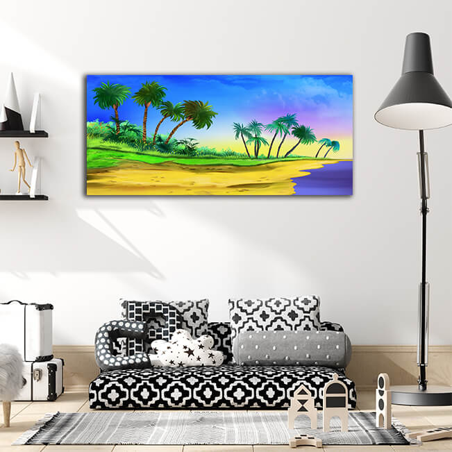 WEB007 0006 ML 0014 48362990 palm tree grove on the beach illustration AOAY5973