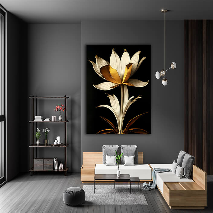 WEB007 0008 ML 0014 49132792 golden suncup flower artistic illustration AOAY8227