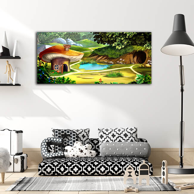 WEB007 0015 ML 0005 48806064 fairy tale forest gnome house AOAY5990