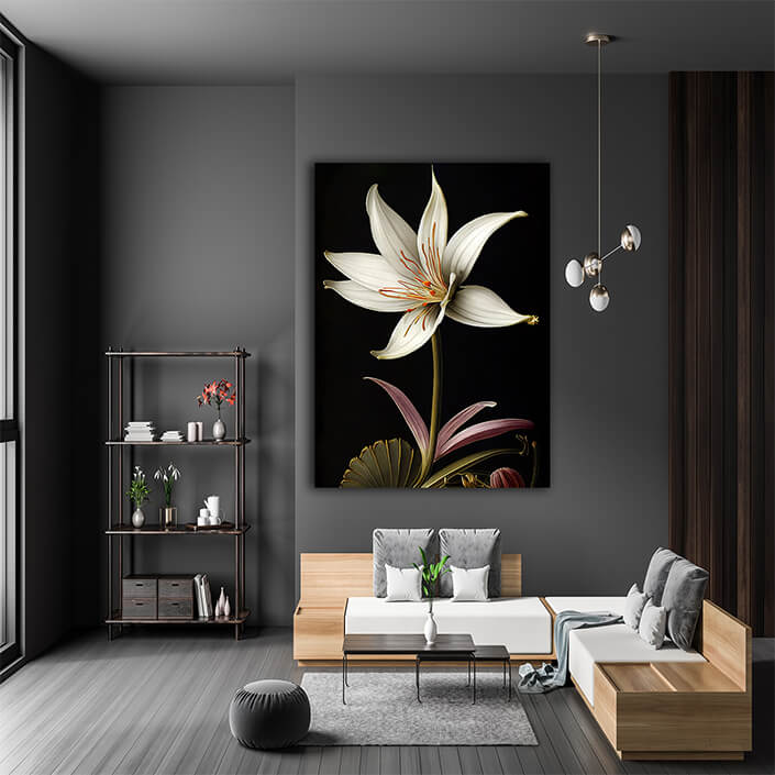 WEB007 0019 ML 0003 49146854 the white petals of the desert lily an illustration AOAY8238