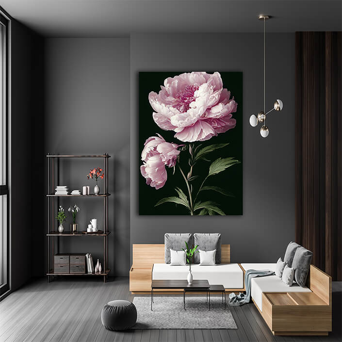 WEB007 0024 ML 0056 49132426 artistic illustration of the pink peony flower AOAY8183