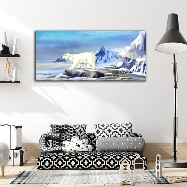 WEB007 0025 ML 0030 47491610 polar bear on the arctic ocean AOAY5942