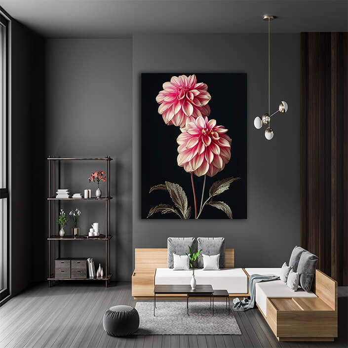 WEB007 0045 ML 0035 49132604 artistic illustration of the pink dahlia flower AOAY8204