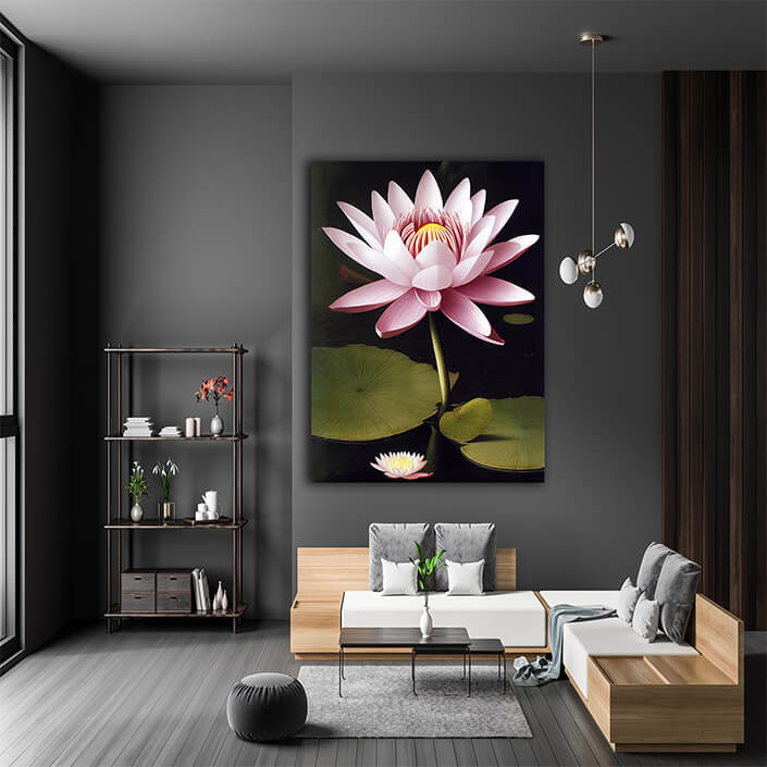 WEB007_0056_ML__0024_49132720_artistic illustration of the soft pink water lily flower AOAY8216