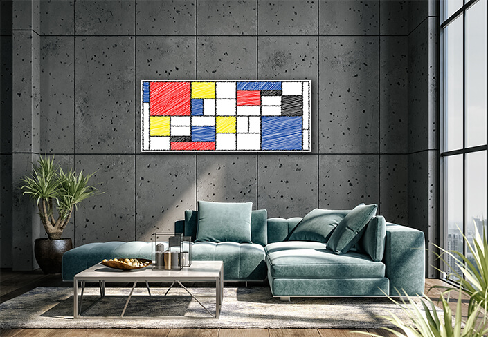 WEB008 0000 MP 0025 AdobeStock 372496106 [Converted] Checkered Piet Mondrian style emulation 06 Dutch mosaic AOAY8136