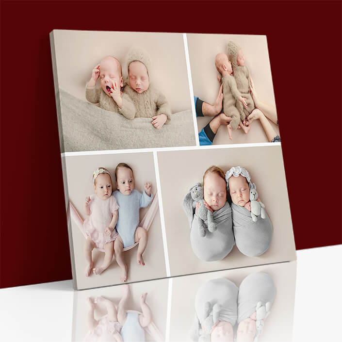 x4 Collage Square Canvas Print {m} (AOA0071)
