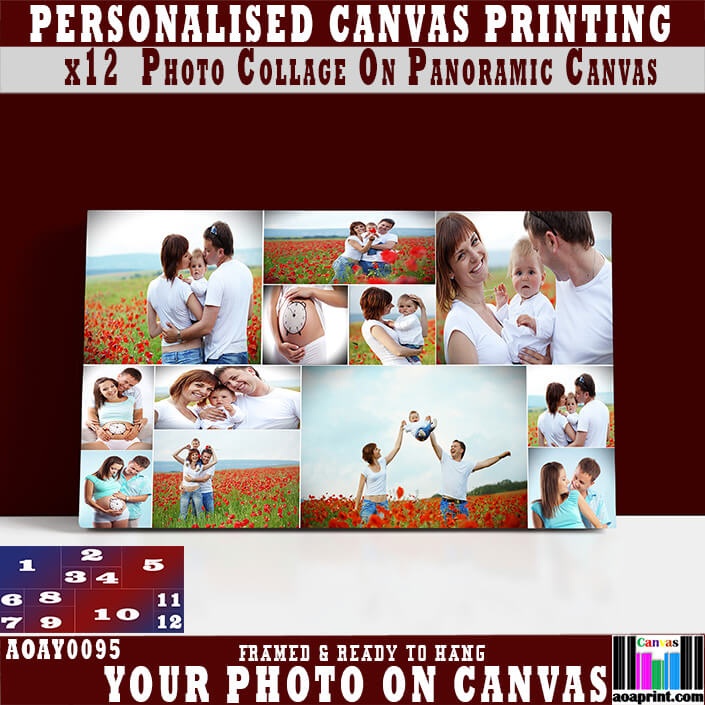 x12 Collage Panoramic Canvas Print {3a} (AOAY0095.)