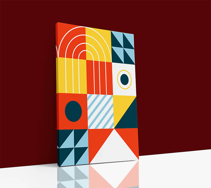 Mondrian Styled dynamic forces artwork AOAY8859